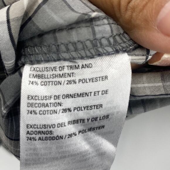 5.11 Tactical Storm Gray Covert Flex Long Sleeve snap button down - Picture 6 of 8